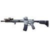 BCM KAG KeyMod black angled grip mounted on tactical rifle handguard