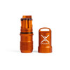 Exotac MatchCap XL (Orange) waterproof match holder with integrated striker.