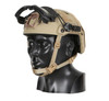 Ops-Core STEP-IN® Visor – Black with Clear Tint, low-profile ballistic protection, fits behind NVGs, adjustable bungees