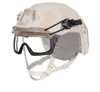 Ops-Core STEP-IN® Visor – Black with Clear Tint, low-profile ballistic protection, fits behind NVGs, adjustable bungees