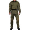 Otte Gear Down Range combat shirt durable stretch NYCO sleeves for tactical use, Ranger Green