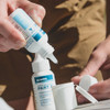 Aquamira Water Treatment bottle for purifying drinking water, kills bacteria, and improves taste