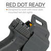 Tenicor ARX LUX OWB holster for Glock 19/45 right hand black, low profile with light support
