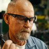 Wiley X Saint black frame, clear  lens protective eyewear