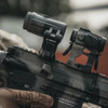 Unity Tactical FAST Micro mount with BUIS, 2.26-inch centerline for Aimpoint Micro optics on rifle