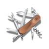 Victorinox Evolution Wood 17 Pocket Knife with walnut scales, 13-function Swiss multi-tool