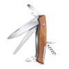 Victorinox Ranger 55 Wood pocket knife with walnut scales, 10-function Swiss multi-tool, boxed