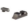 Trijicon Bright & Tough Night Sights for Glock standard frames, three-dot tritium sights