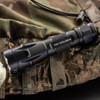 SureFire Fury IntelliBeam dual fuel LED flashlight, auto-adjusting beam, black, high output