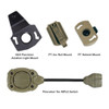 S&S Precision Task Light Mount Kit for Aviator helmet accessory mounting system