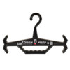 Heavy-duty Tough Hook Hanger built-in handle for tactical gear storage, in black color