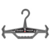Heavy-duty Tough Hook Hanger built-in handle for tactical gear storage, in grey color