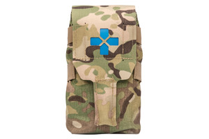 Micro Trauma Kit Now Small in Multicam Front Blue Cross