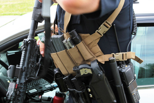 Police officer chest rig