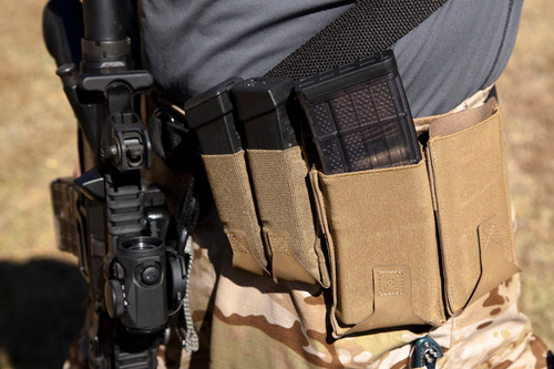 Double pistol range pouch