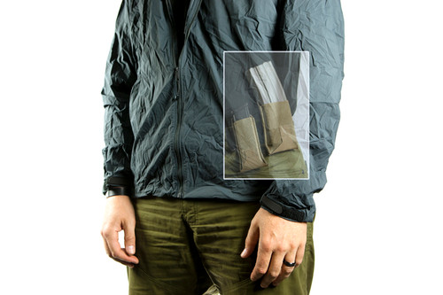 under clothing pistol Belt Pouch worn on person