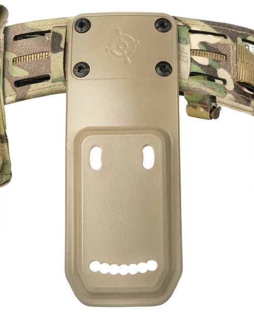 Holster Adapter attached to belt