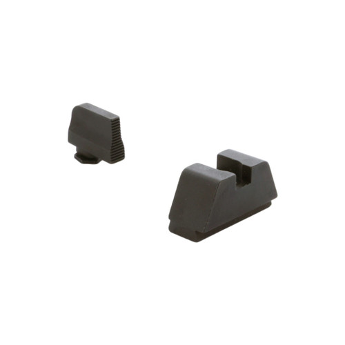 iGlo GL429 XL tall optic-ready sights for Glock with serrated front sight and black rear sight.