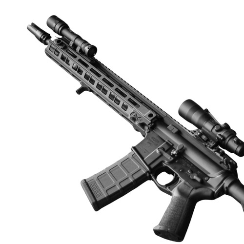 Arisaka Finger Stop M-LOK installed on lightweight tactical rifle handguard