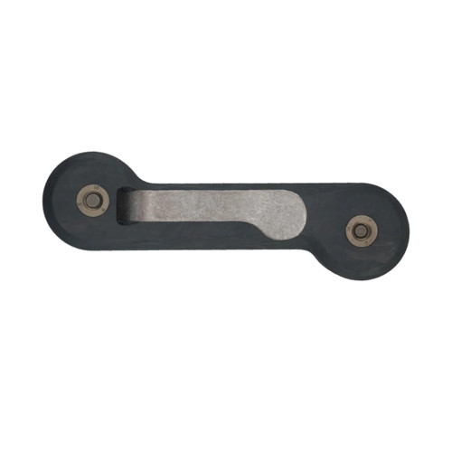 KeyBar Full Carbon Fiber Key Organizer with titanium pocket clip, compact EDC holder for up to 12 keys.