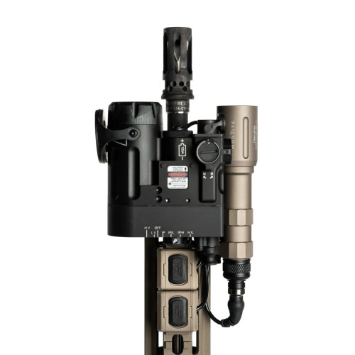 Modlite Dual Fuel 18650 Rifle Light PLHv2 mounted on tactical rifle setup