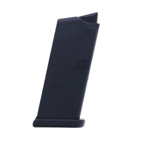 Glock 43 OEM 9mm 6-Round Magazine – Black Polymer with Steel Insert