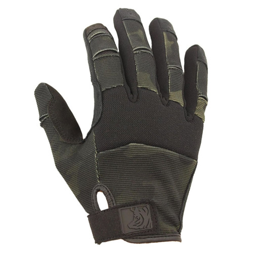 SKD Tactical PIG FDT Alpha tactical glove in multicam black with touchscreen compatibility and enhanced dexterity