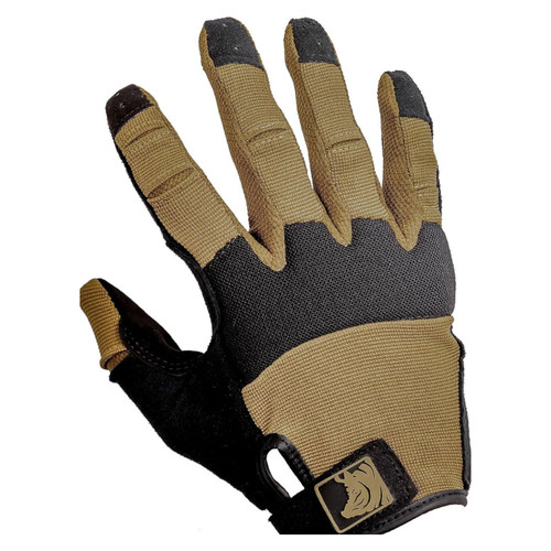 SKD Tactical PIG FDT Alpha tactical glove in coyote brown with touchscreen compatibility and enhanced dexterity