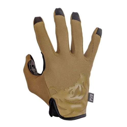 SKD Tactical PIG FDT Delta tactical utility glove in coyote brown with touchscreen thumb and finger, slip-on design
