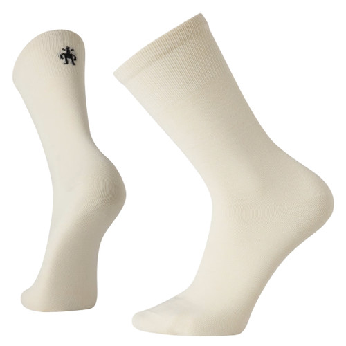 Smartwool Hike Classic Edition Liner Crew Socks – lightweight breathable Merino wool liners for hiking, Natural