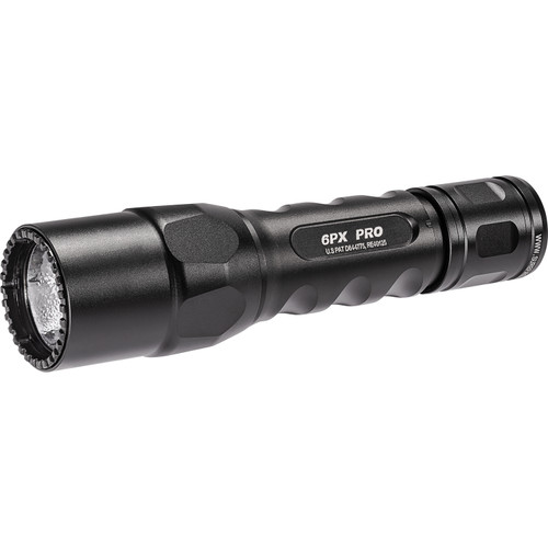 SureFire 6PX Pro dual-output LED flashlight black aluminum tactical design