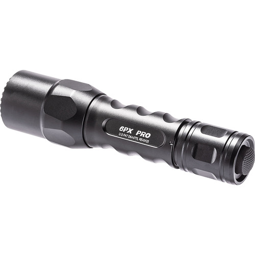 SureFire 6PX Pro dual-output LED flashlight black aluminum tactical design