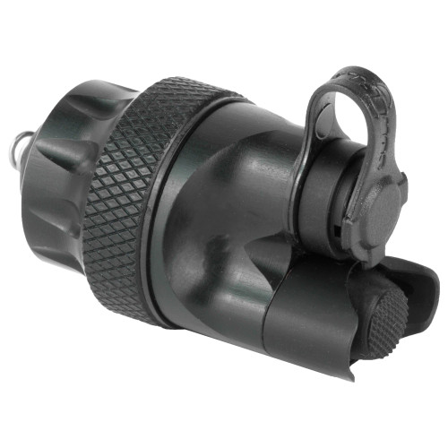 SureFire DS00 Scout Light switch assembly tailcap (black) with pushbutton and port