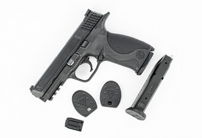 TangoDown Vickers Tactical M&P full-size magazine floor plates VTMFP-004MP black, flared base grip