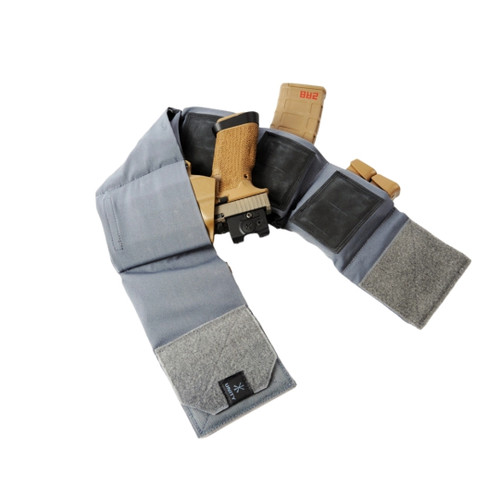 Unity Clutch modular concealment belt low profile adjustable design for secure everyday carry system, gray