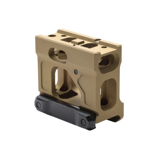 Unity Tactical FAST Micro mount with integrated BUIS, 2.26-inch centerline for Aimpoint Micro optics, fde