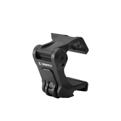 Unity Tactical FAST FTC OMNI magnifier mount with flip-to-center design and QD lever, black