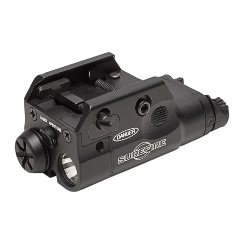 SureFire XC2-A compact weaponlight with laser, black, dual output, low-profile pistol design