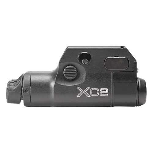SureFire XC2-A compact weaponlight with laser, black, dual output, low-profile pistol design