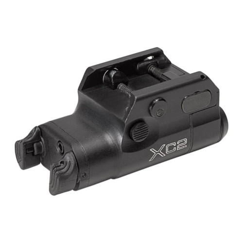 SureFire XC2-A compact weaponlight with laser, black, dual output, low-profile pistol design