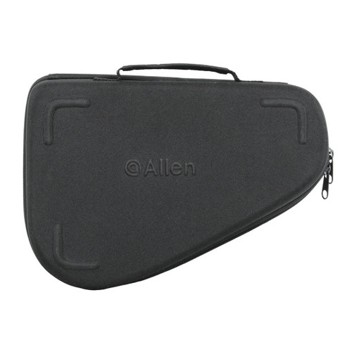 Allen molded pistol case 6.5 x 10 inch black with EVA foam shell and soft padded interior for handgun protection