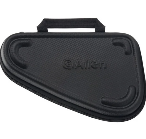 Allen molded pistol case, 7x12 inches, black EVA foam with locking zipper, compact handgun storage