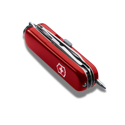 Victorinox Midnite Manager Swiss Army pocket knife, red, 10-function compact multi-tool