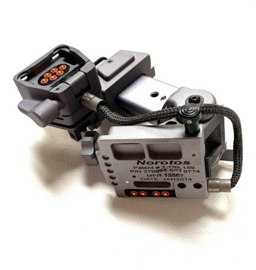 Norotos DSNVG helmet mount system for secure night vision goggle attachment and stability during use