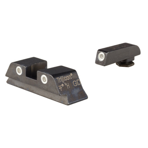 Trijicon Bright & Tough Night Sights for Glock standard frames, three-dot tritium sights