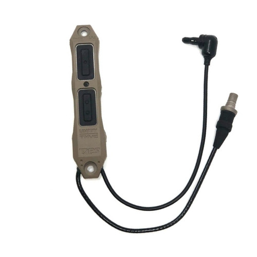 Unity Tactical TAPS SureFire/Insight 9″ cable switch, dual control for weapon light and laser, fde