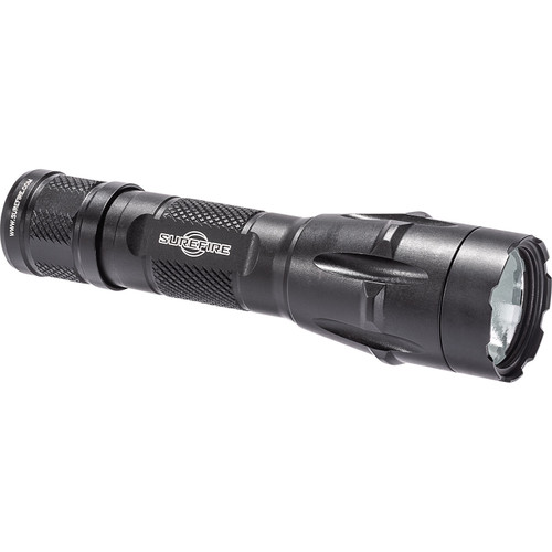 SureFire Fury IntelliBeam dual fuel LED flashlight, auto-adjusting beam, black, high output