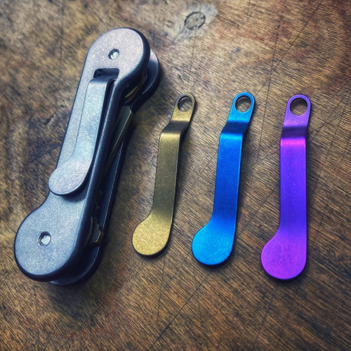 KeyBar Standard Pocket Clip Titanium – durable titanium clip 