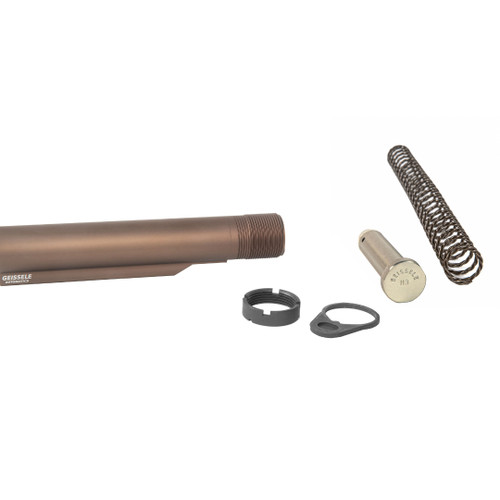 Geissele Automatics Premium MIL-SPEC buffer tube assembly with Super 42 spring and H3 buffer, DDC finish