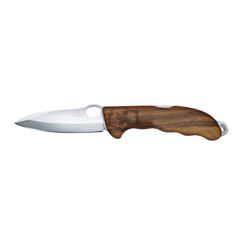 Victorinox Hunter Pro knife walnut handle, large lock blade, Swiss-made, boxed